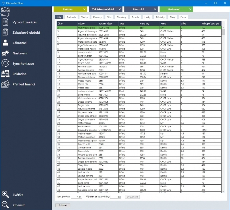 Rámařský software